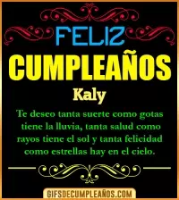 Frases de Cumpleaños Kaly